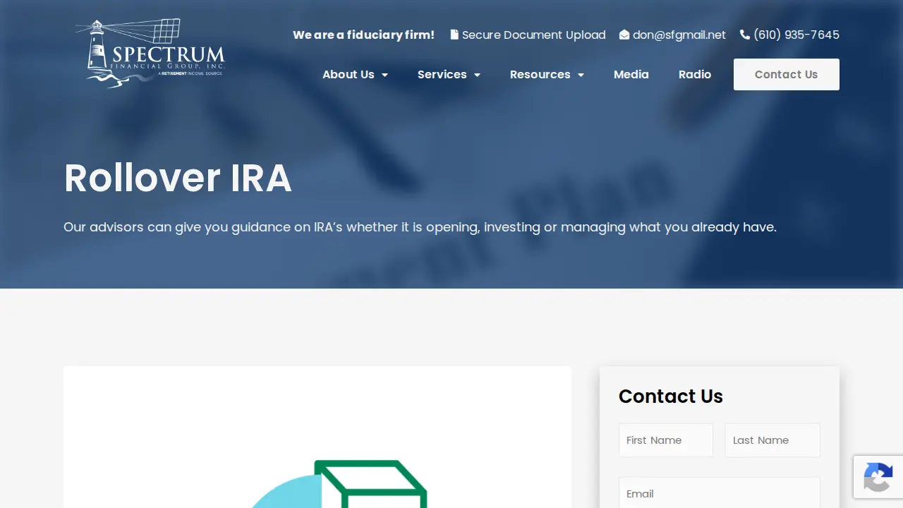 Spectrum Financial Group, Inc. page