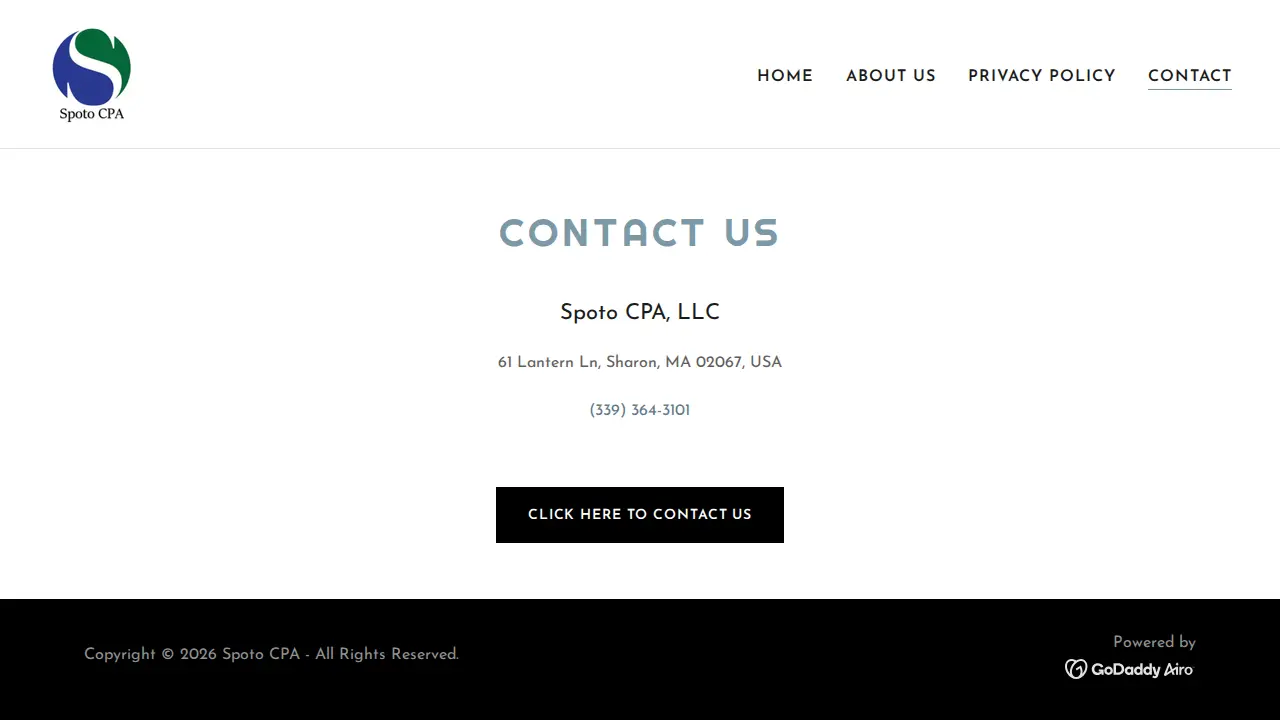 Spoto CPA page