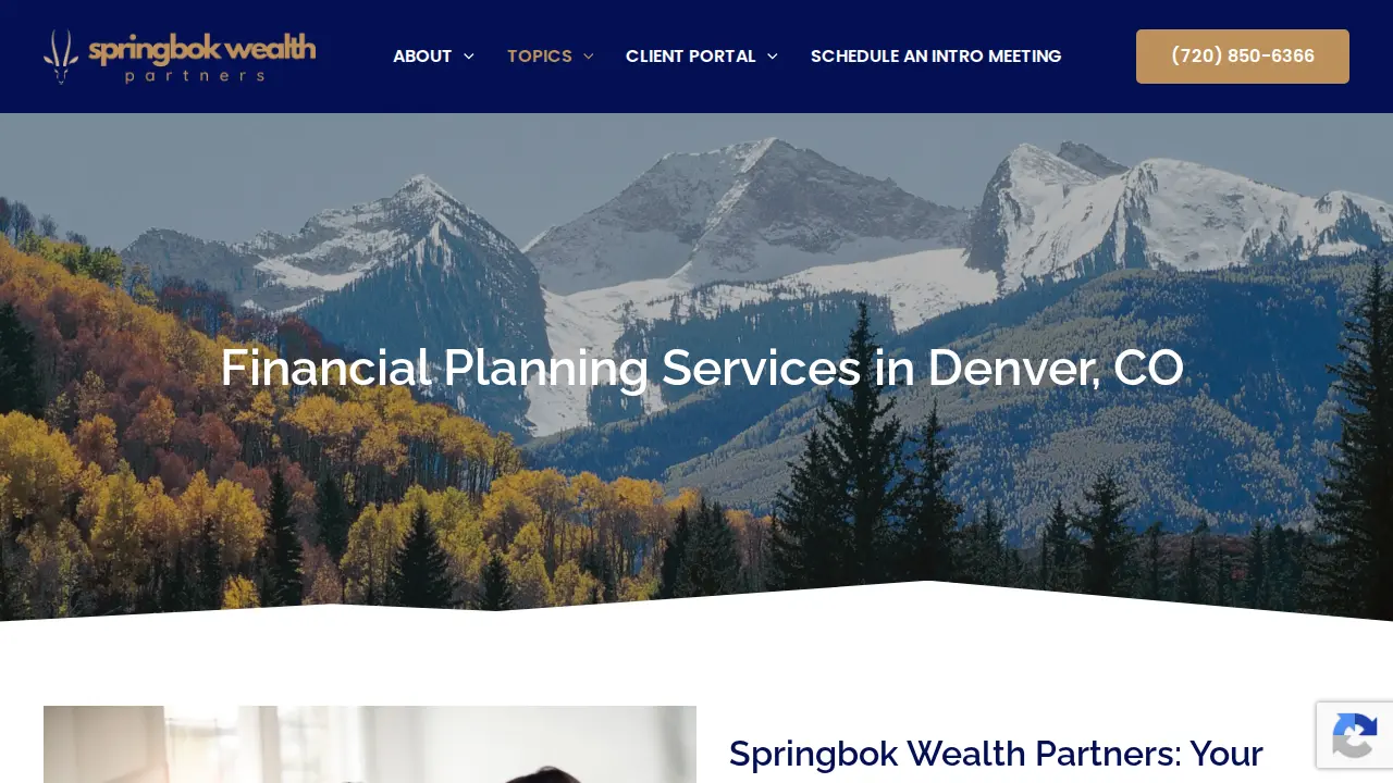 Springbok Wealth Partners page