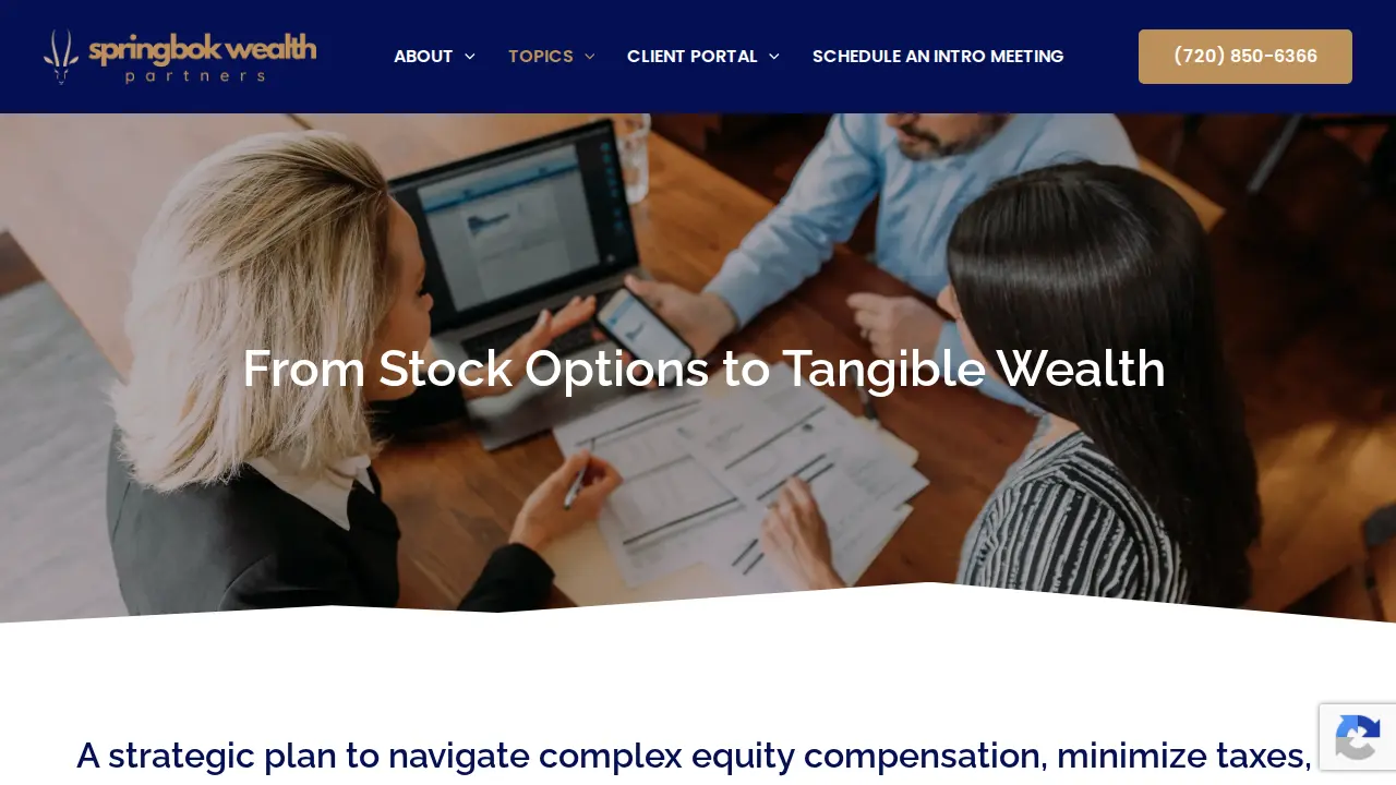 Springbok Wealth Partners page