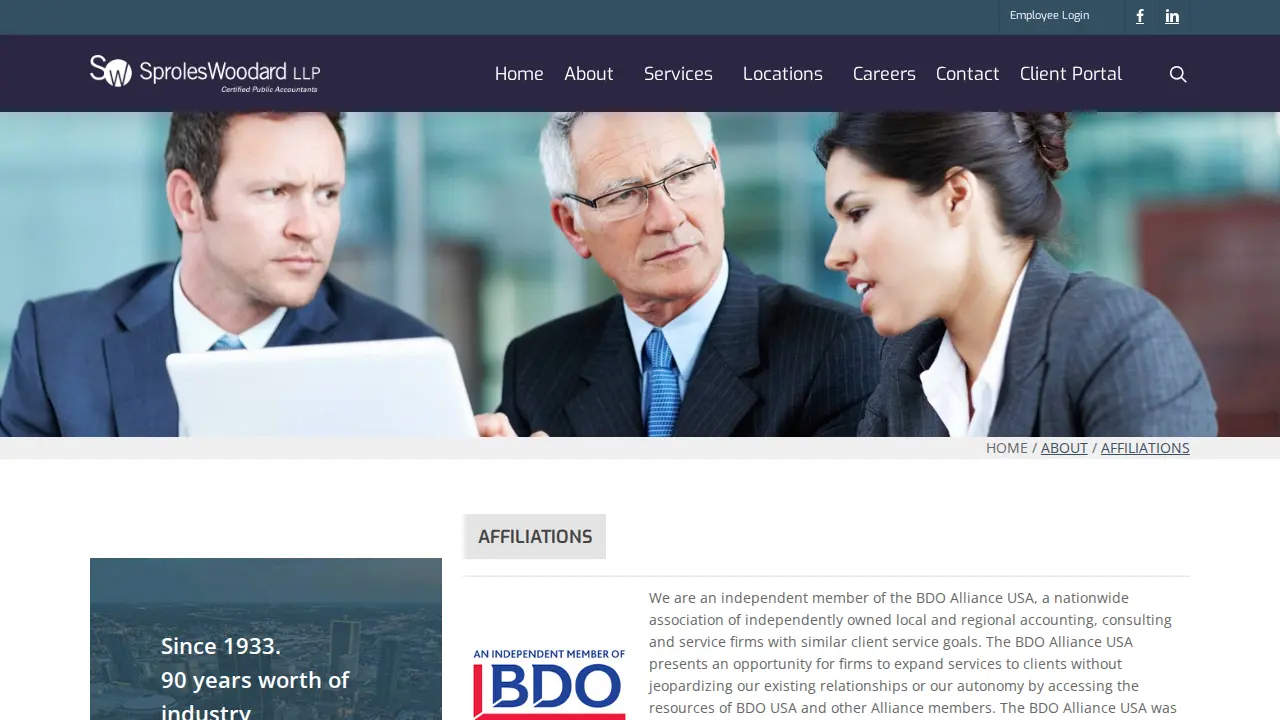 Sproles Woodard LLP page