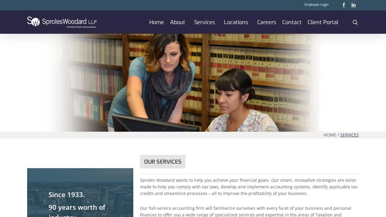 Sproles Woodard LLP page