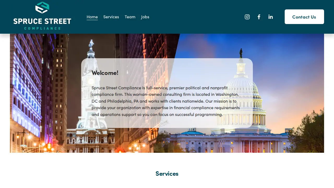 Spruce Street Consulting website