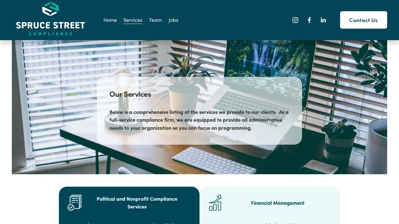 Spruce Street Consulting page