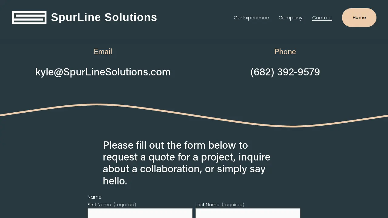 SpurLine Solutions page