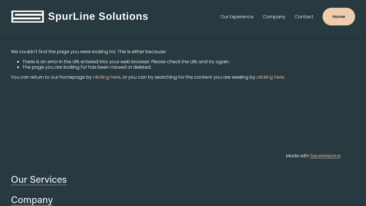 SpurLine Solutions page