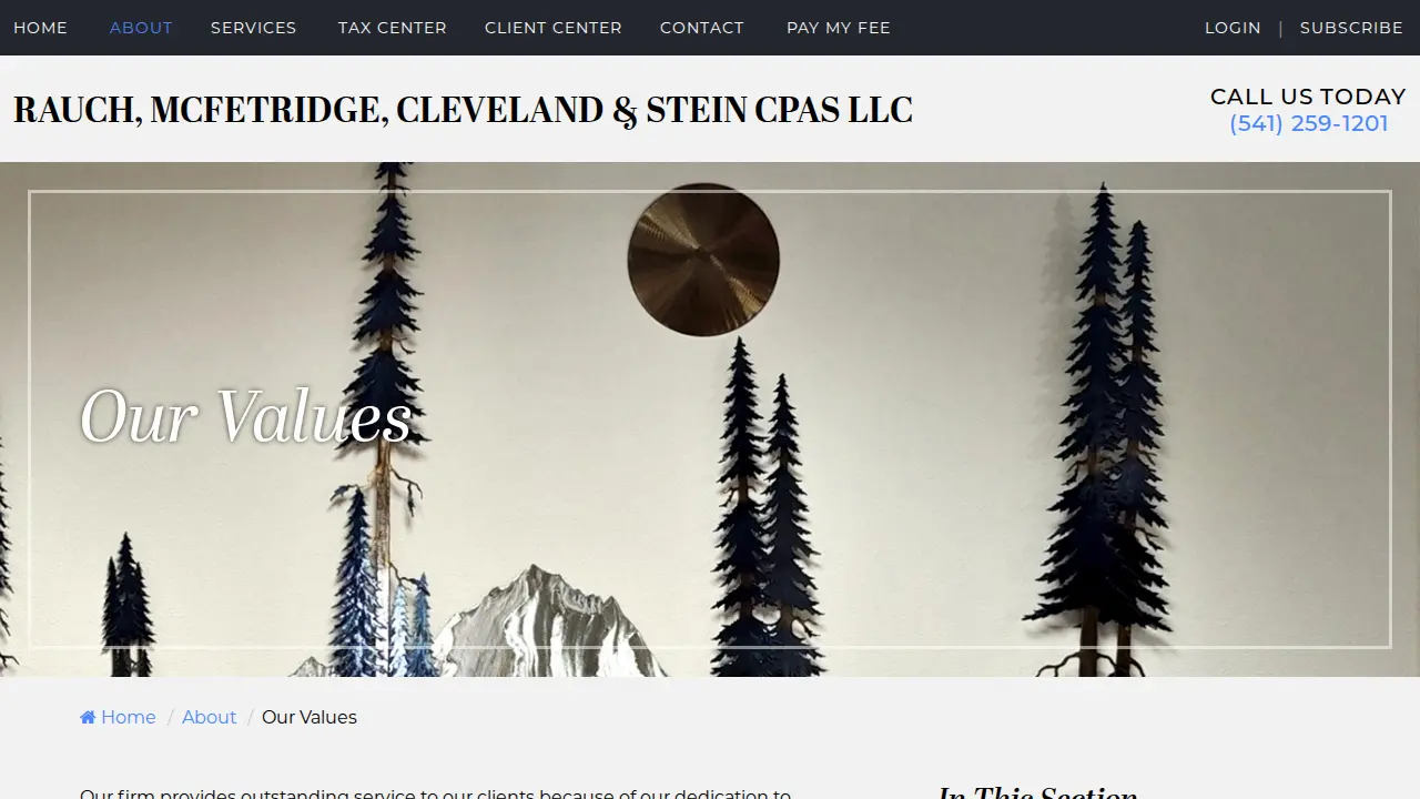 Rauch, McFetridge, Cleveland & Stein CPA's page