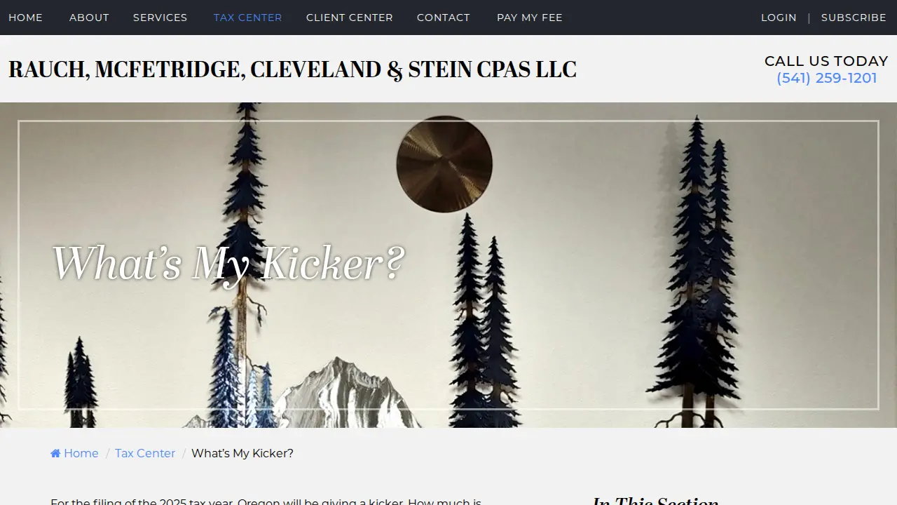 Rauch, McFetridge, Cleveland & Stein CPA's page