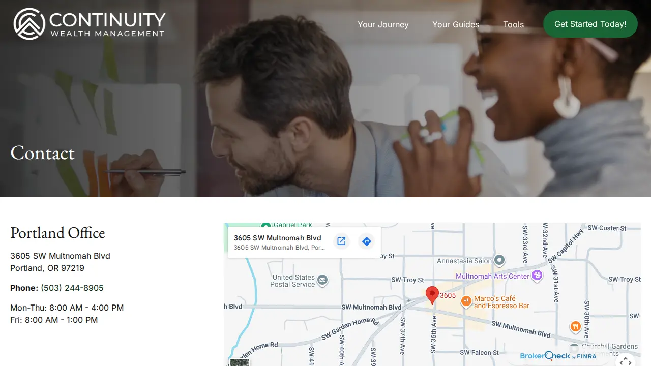 SRM Advisors page
