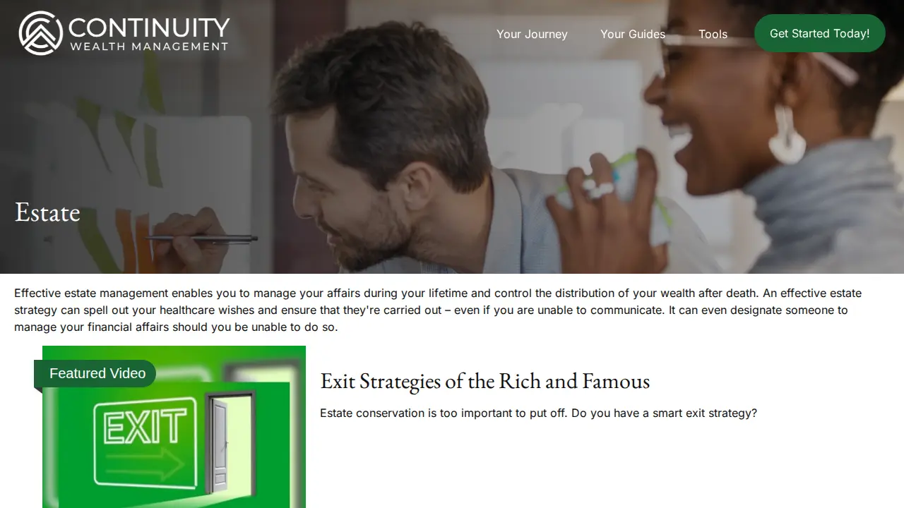 SRM Advisors page
