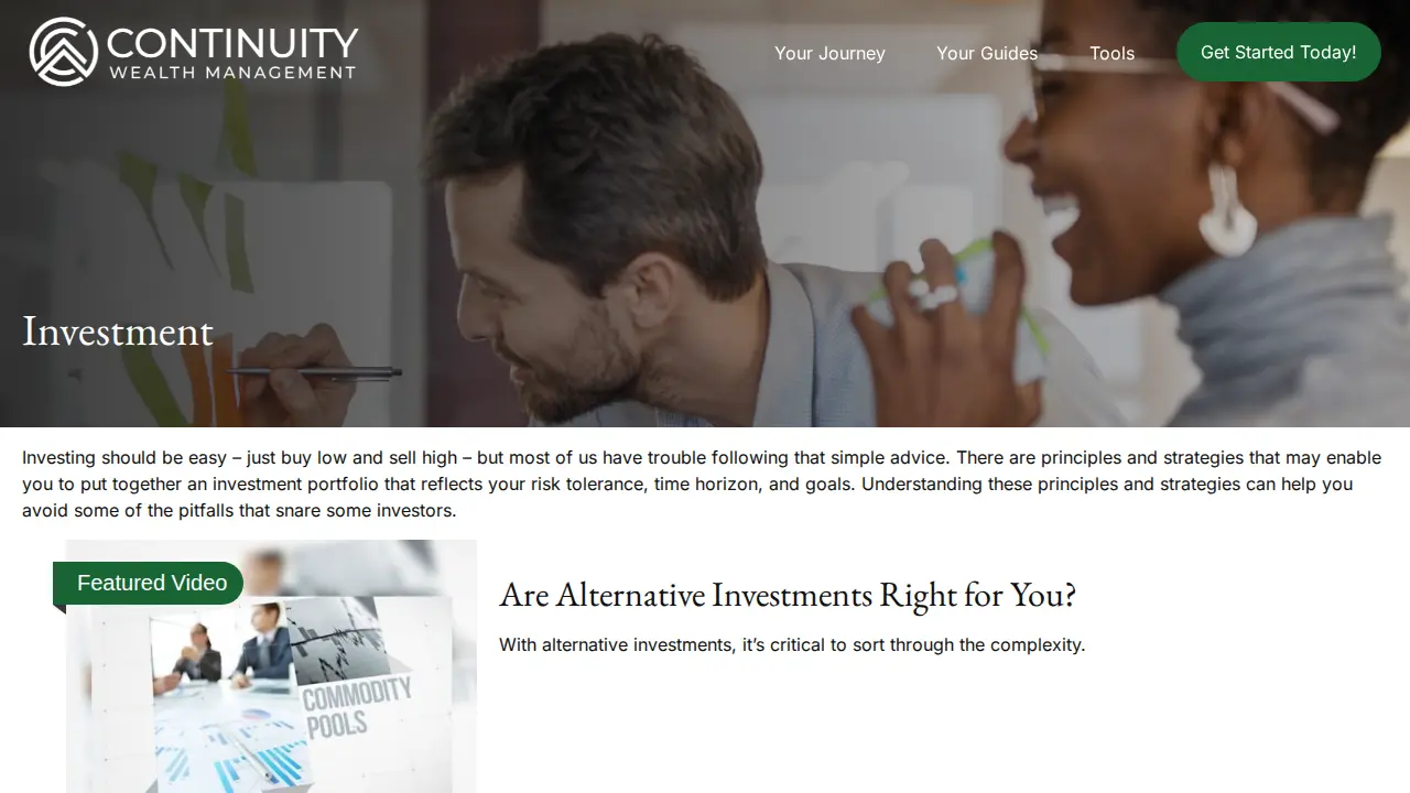 SRM Advisors page