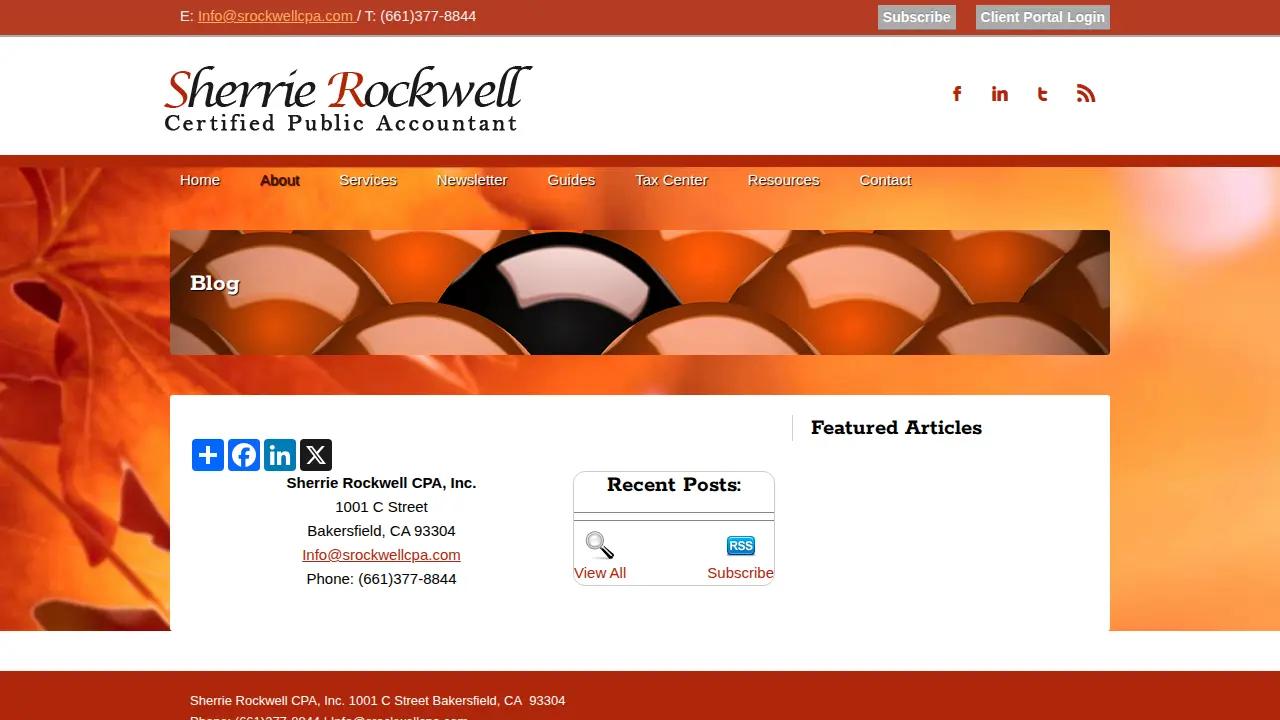 Sherrie Rockwell CPA, Inc. page