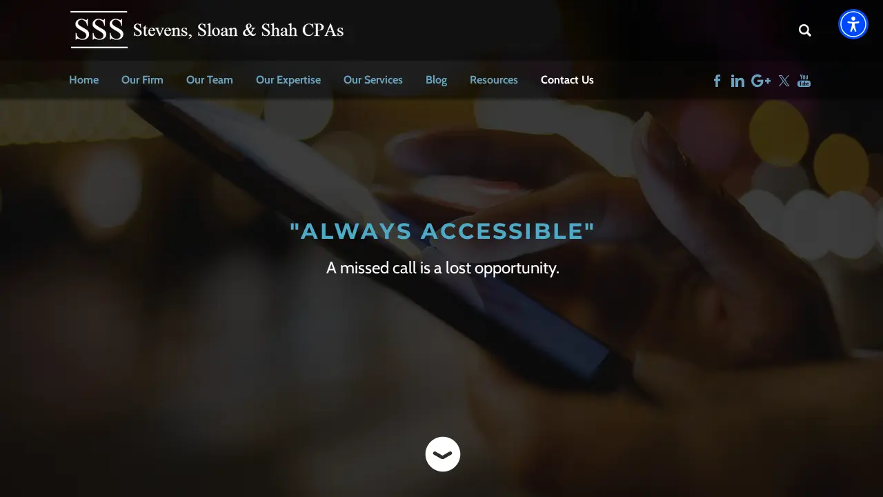 Stevens, Sloan & Shah CPAs page