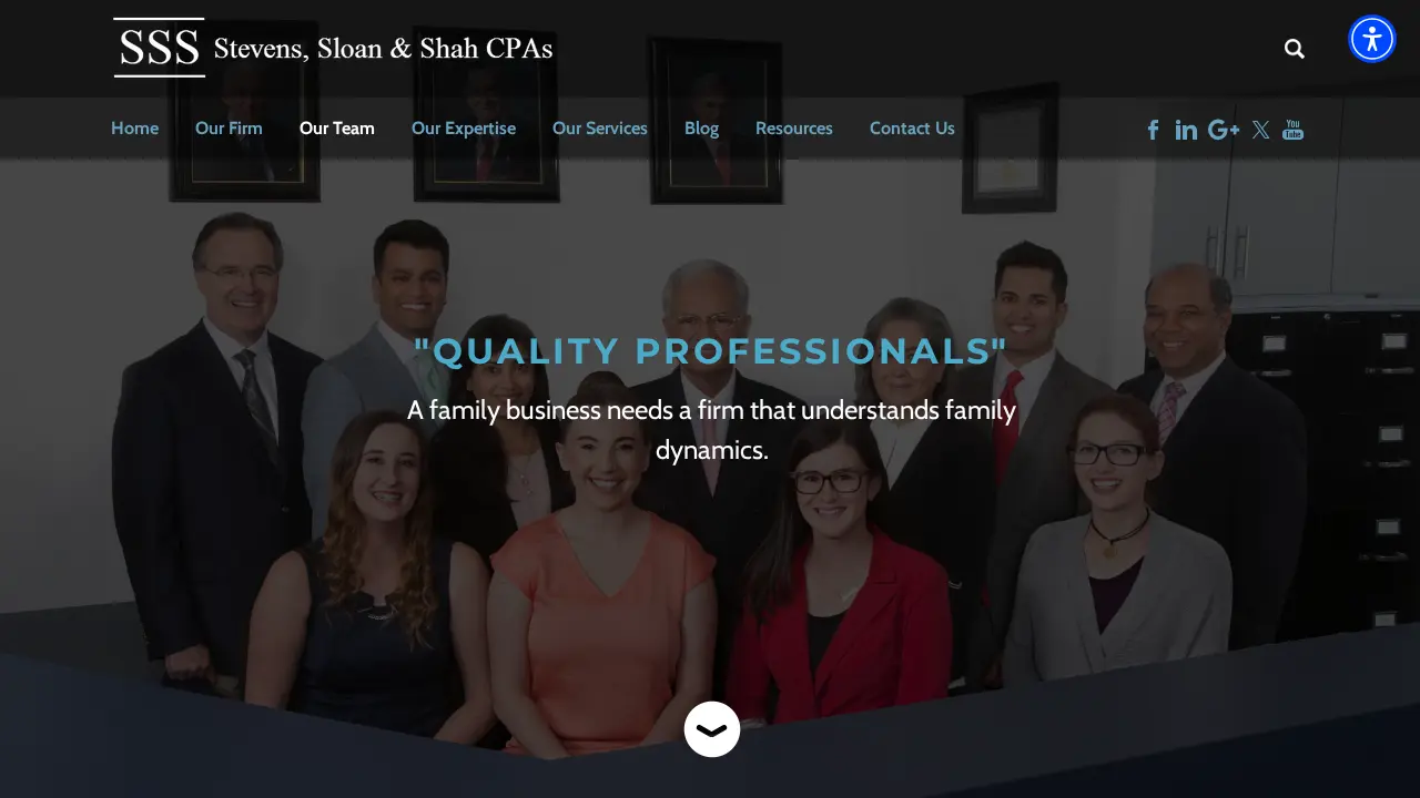Stevens, Sloan & Shah CPAs page