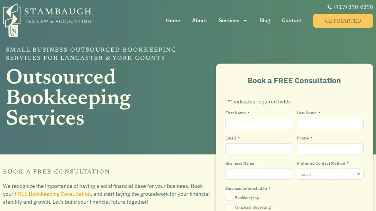 Stambaugh Tax Law & Accounting Co page