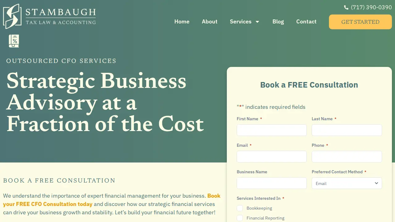 Stambaugh Tax Law & Accounting Co page