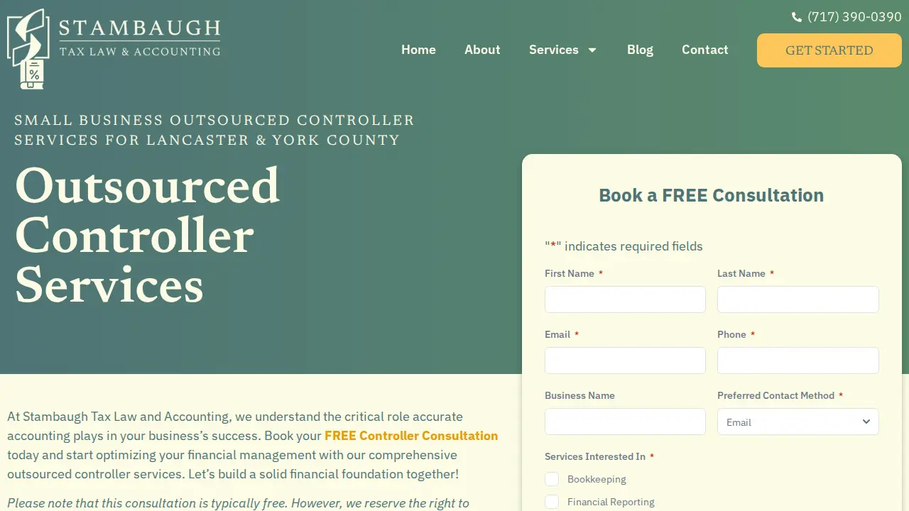 Stambaugh Tax Law & Accounting Co page
