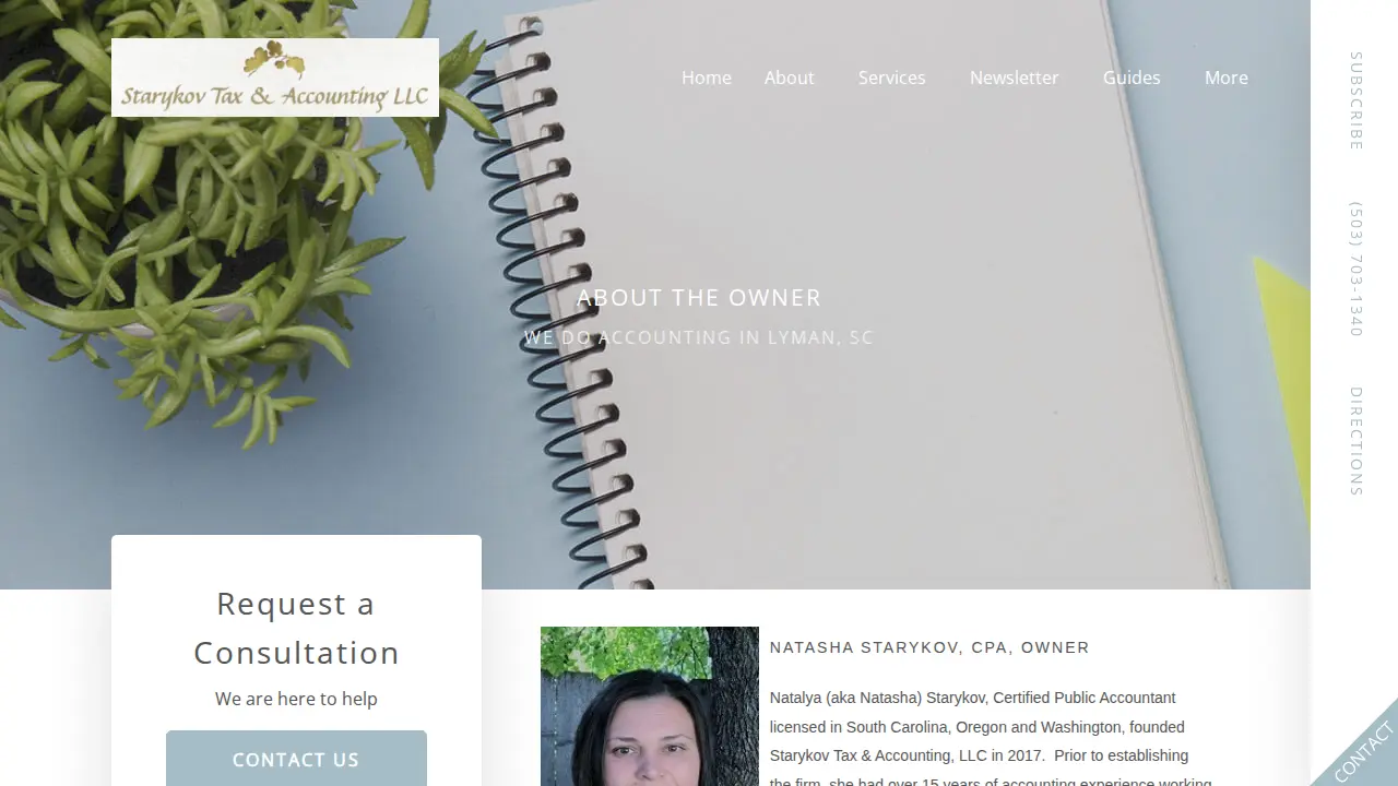 Starykov Tax & Accounting LLC page