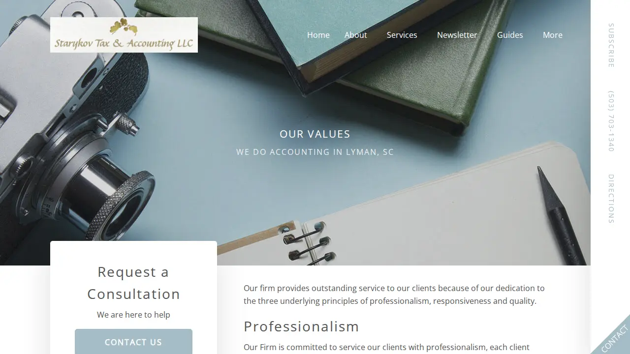 Starykov Tax & Accounting LLC page