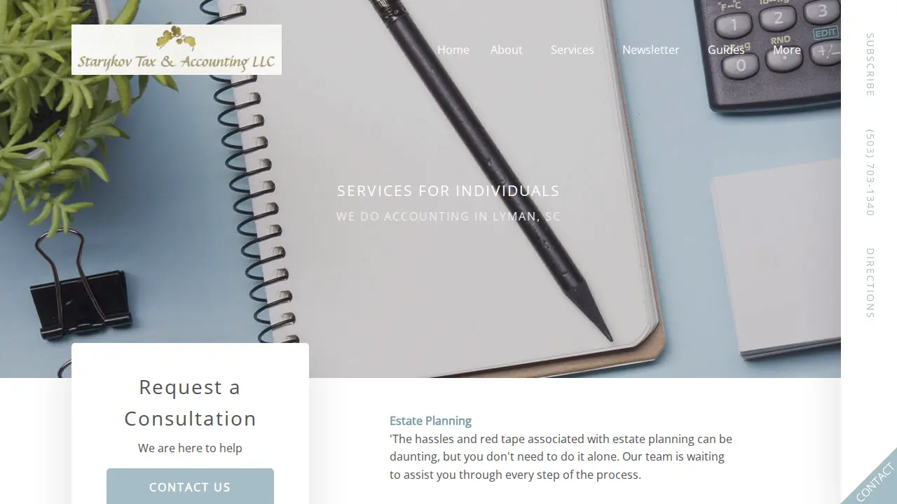 Starykov Tax & Accounting LLC page