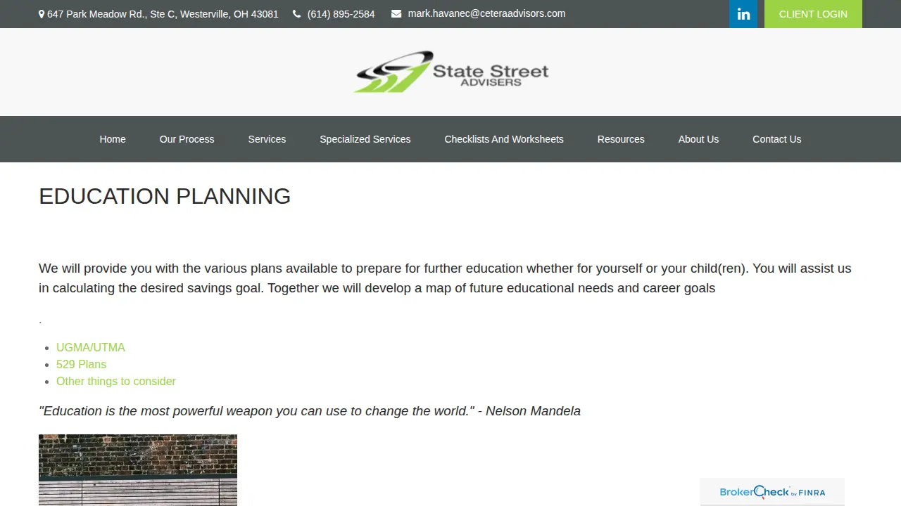 State Street Advisers, LLC page