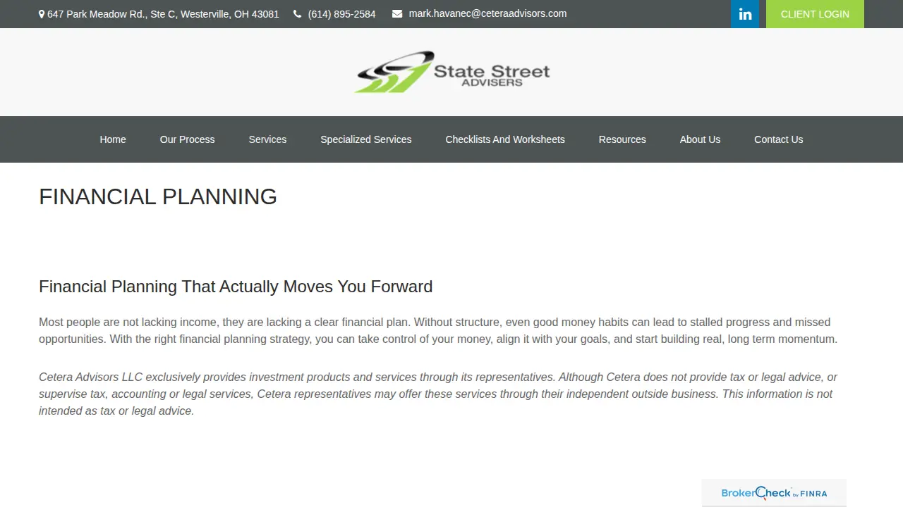 State Street Advisers, LLC page