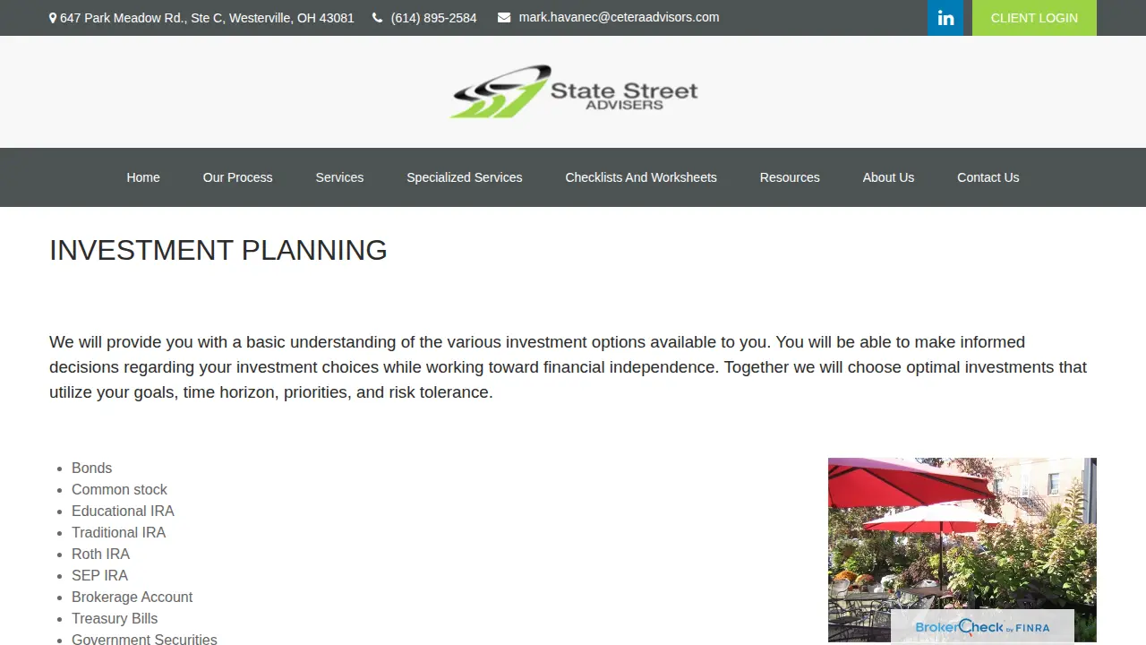 State Street Advisers, LLC page