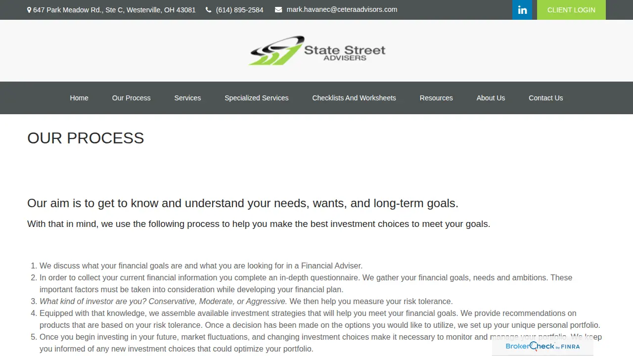 State Street Advisers, LLC page