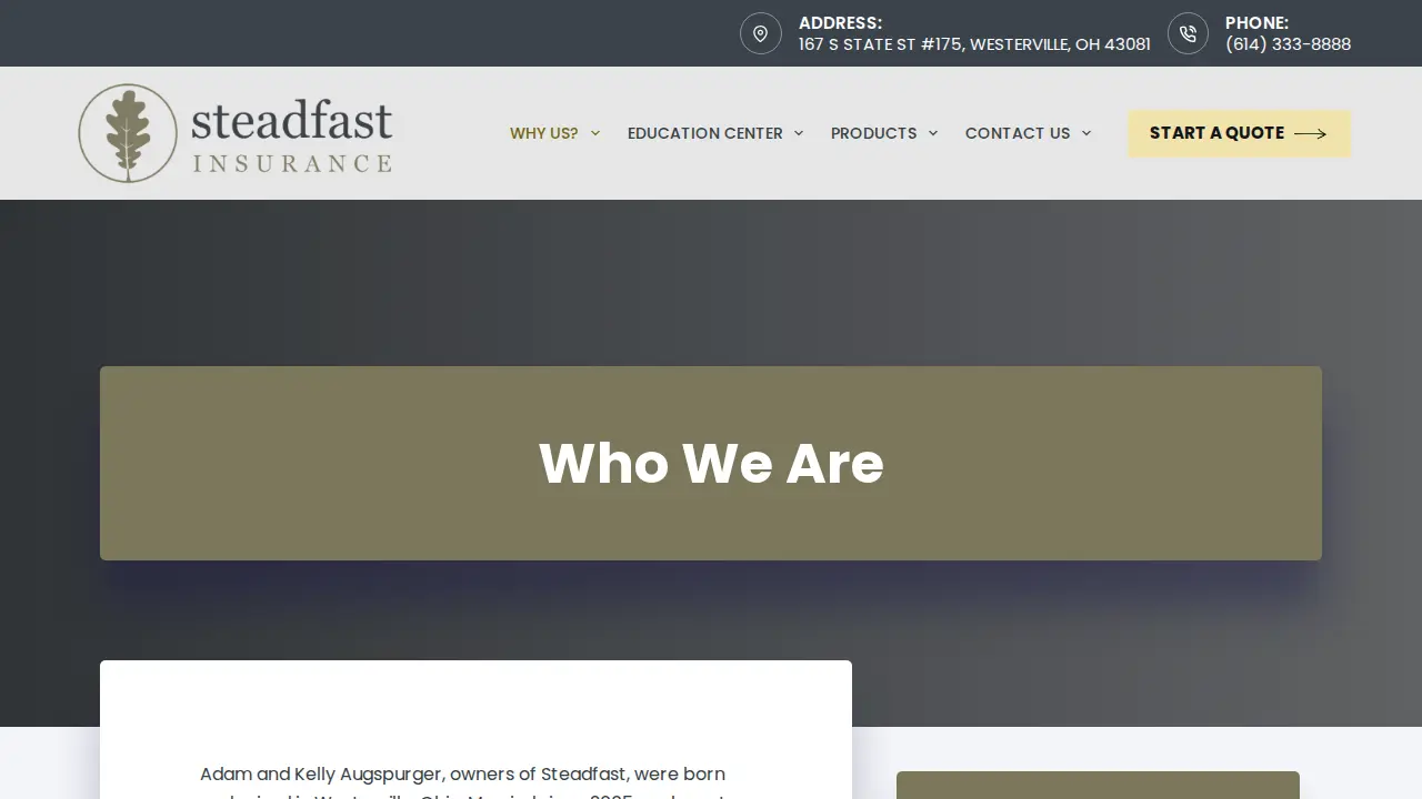 Steadfast Insurance LLC page