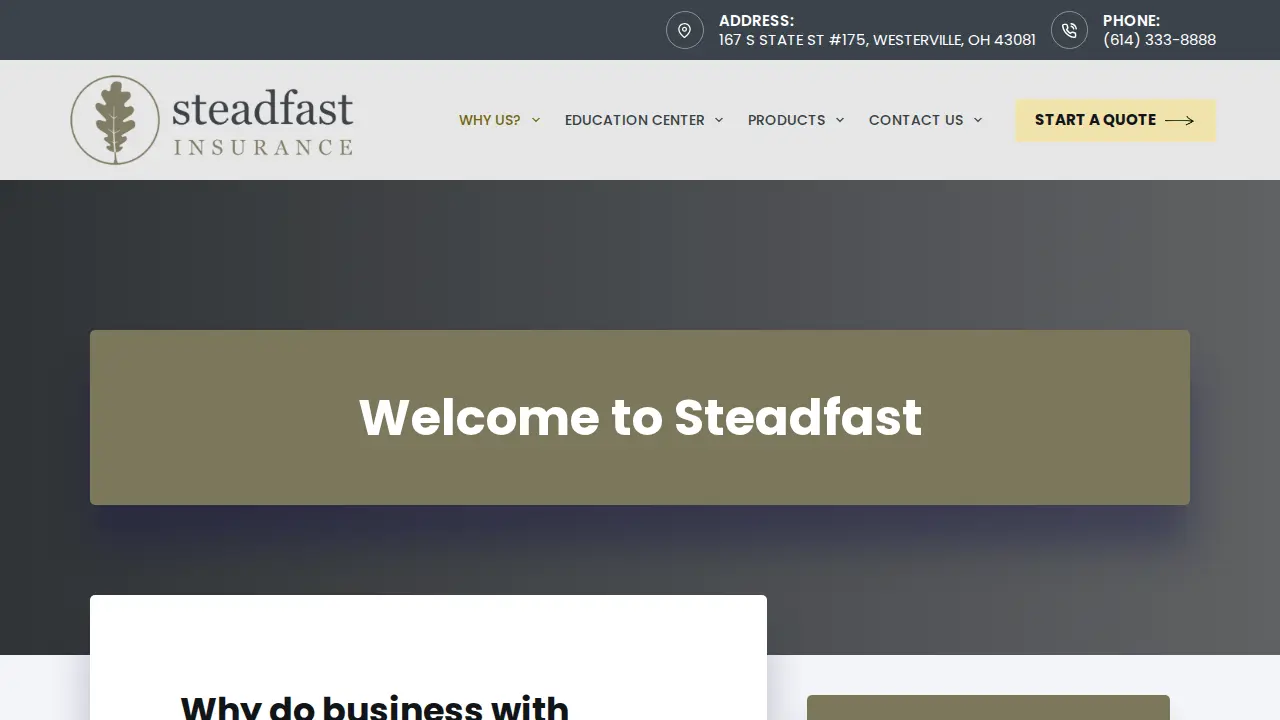 Steadfast Insurance LLC page