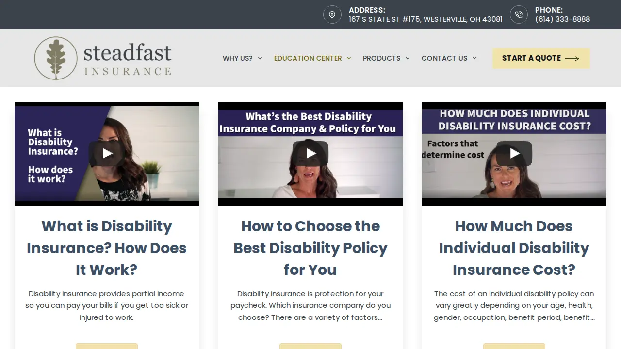 Steadfast Insurance LLC page