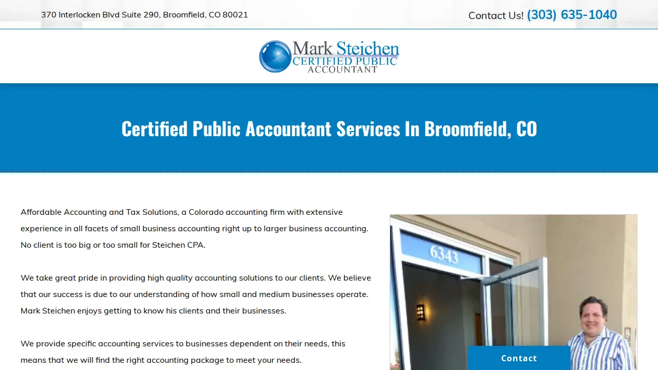 Mark Steichen CPA LLC page