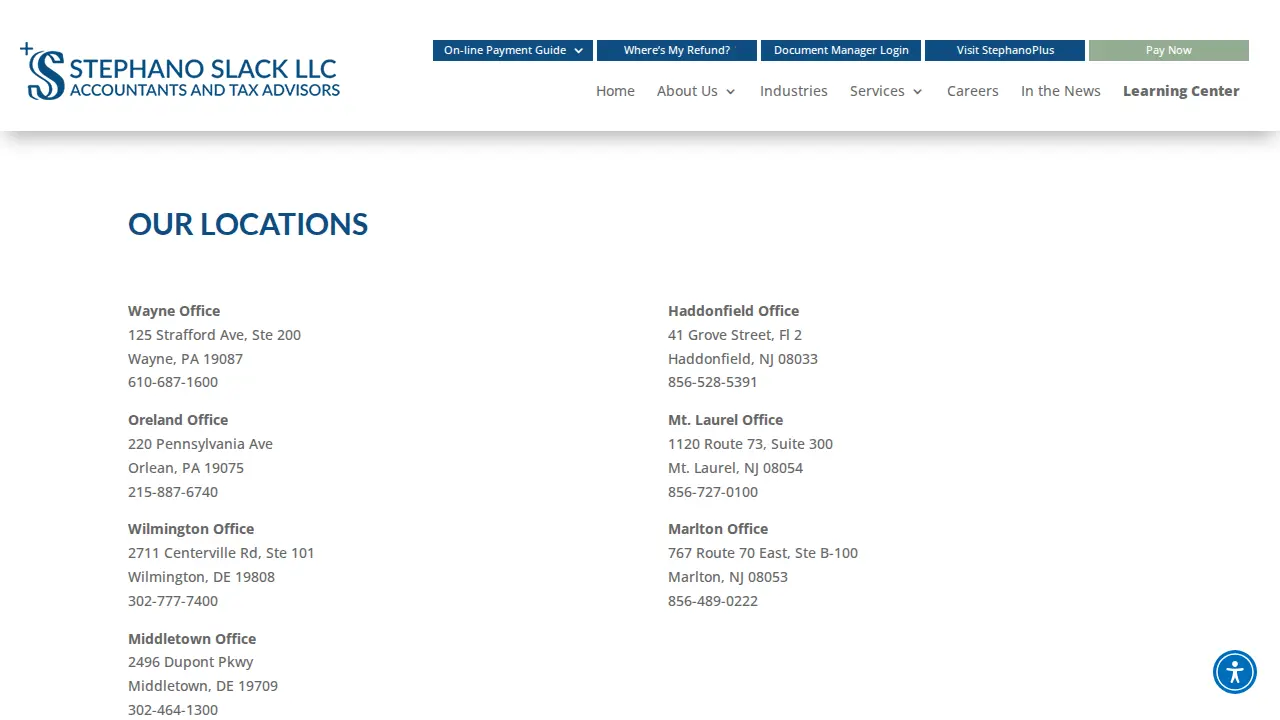 Stephano Slack LLC page