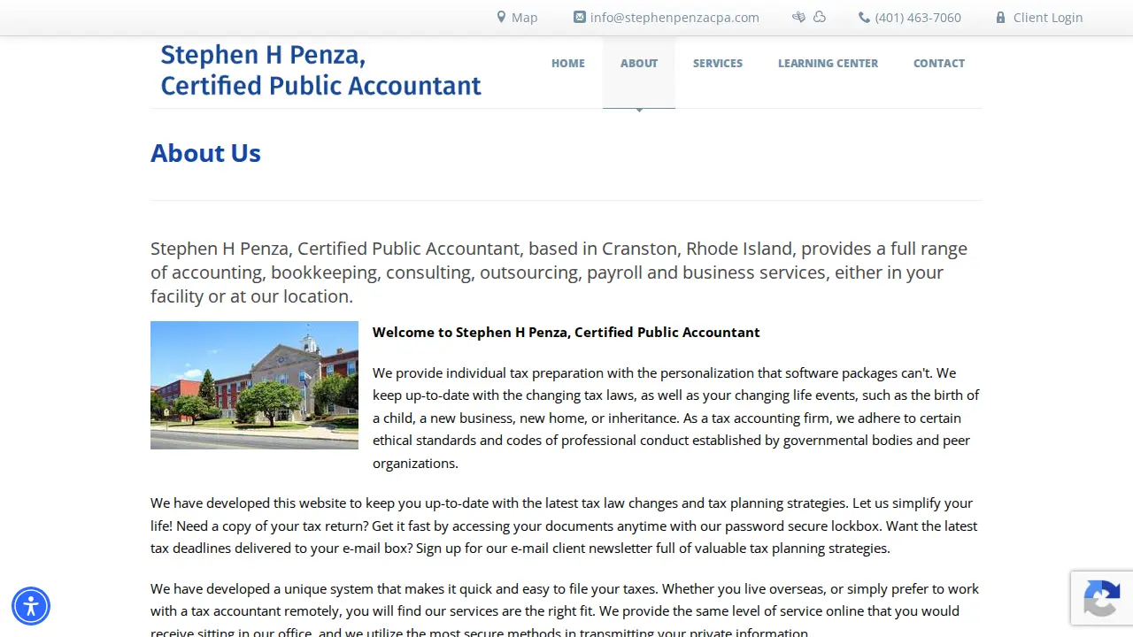 Stephen H. Penza, CPA page