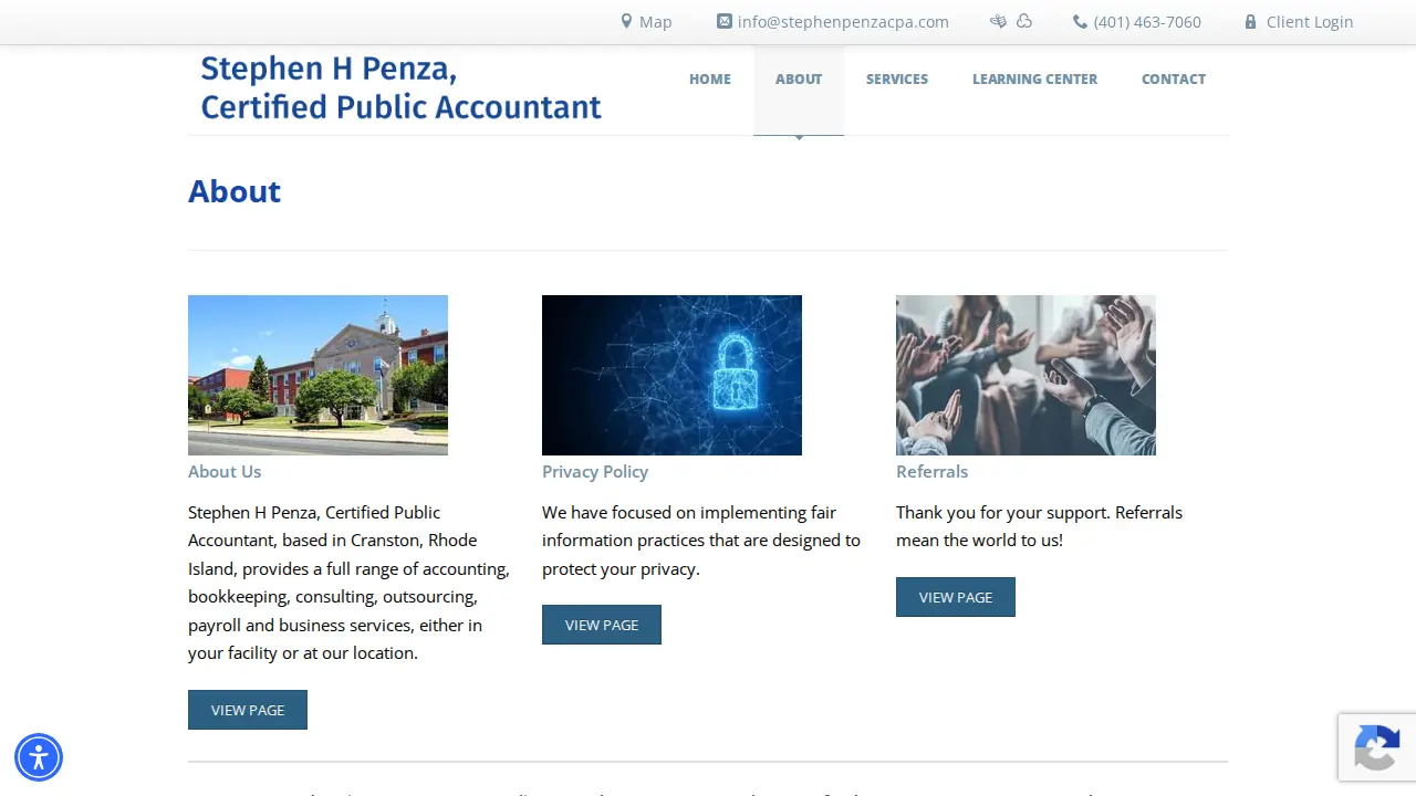 Stephen H. Penza, CPA page