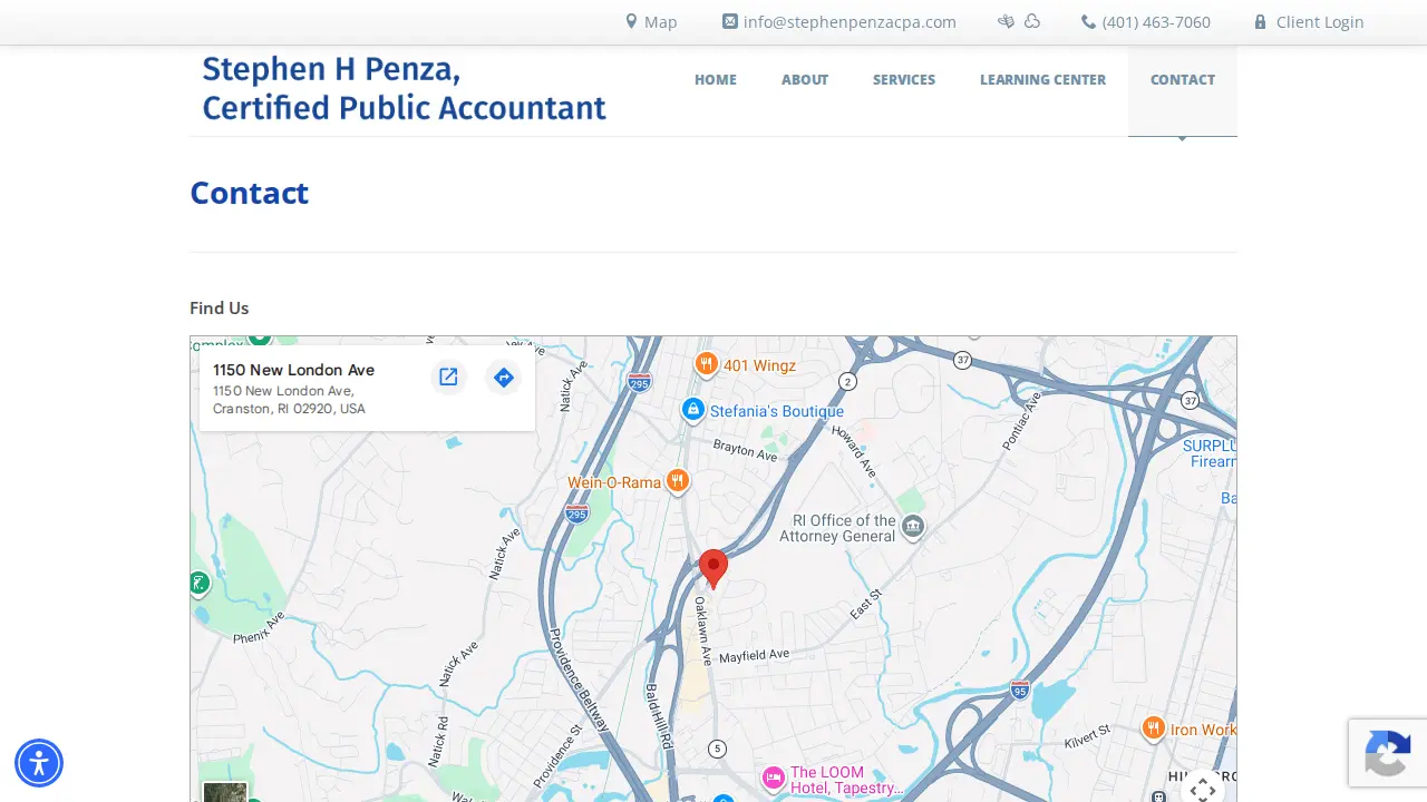 Stephen H. Penza, CPA page