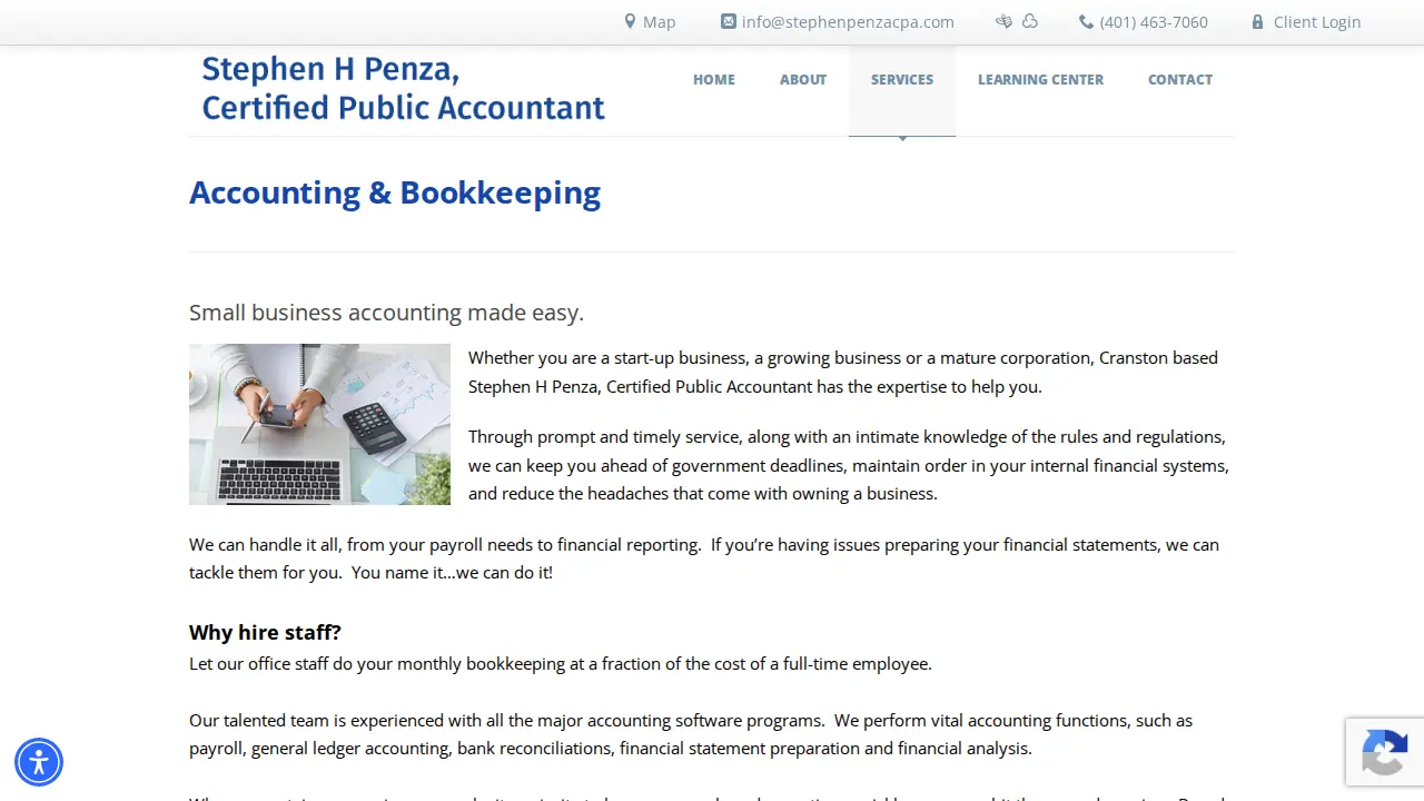 Stephen H. Penza, CPA page