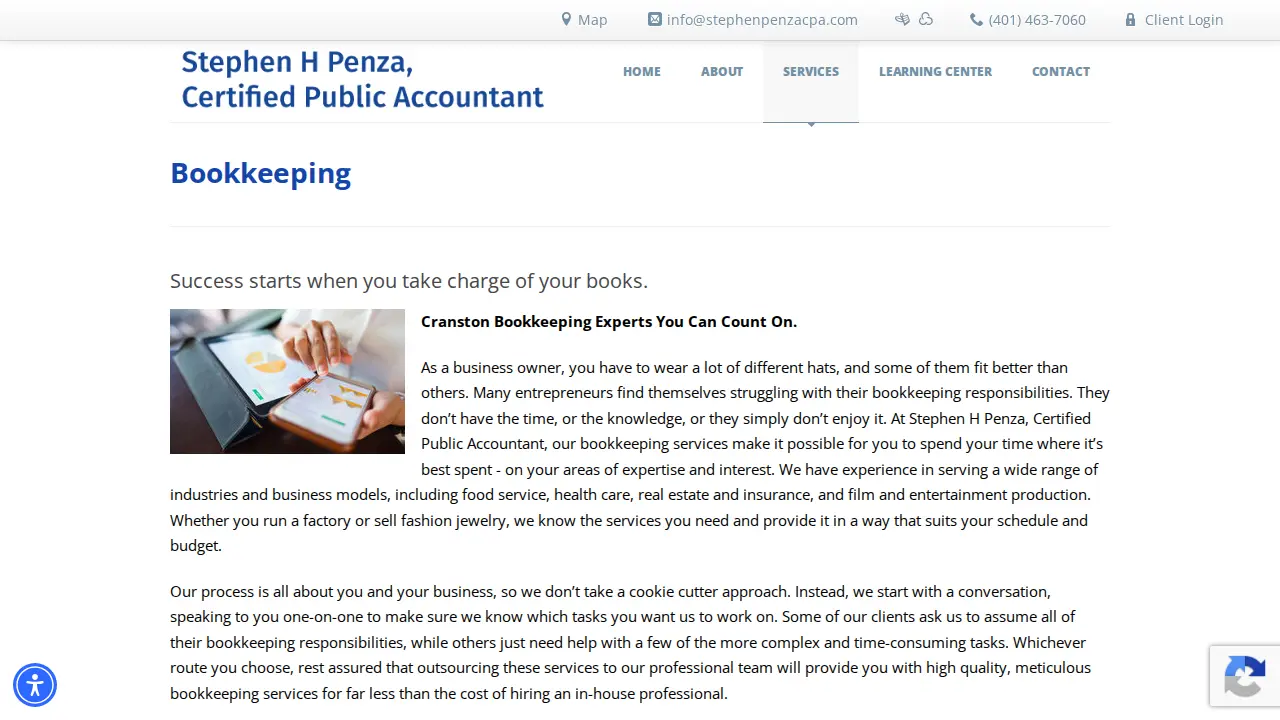 Stephen H. Penza, CPA page