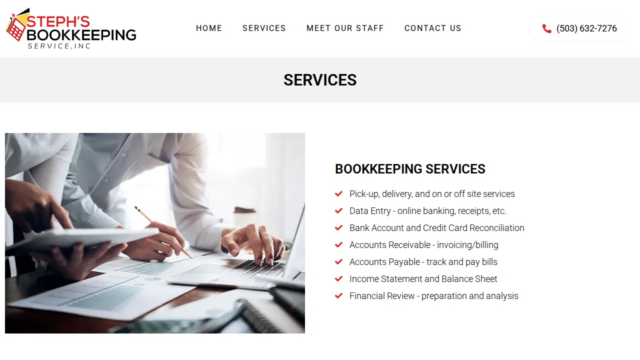 Steph's Bookkeeping Service, Inc page