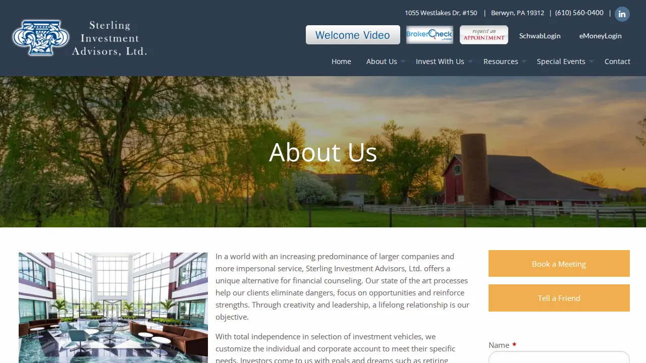Sterling Investment Advisors page