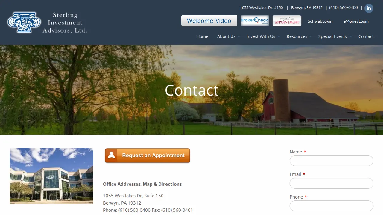Sterling Investment Advisors page