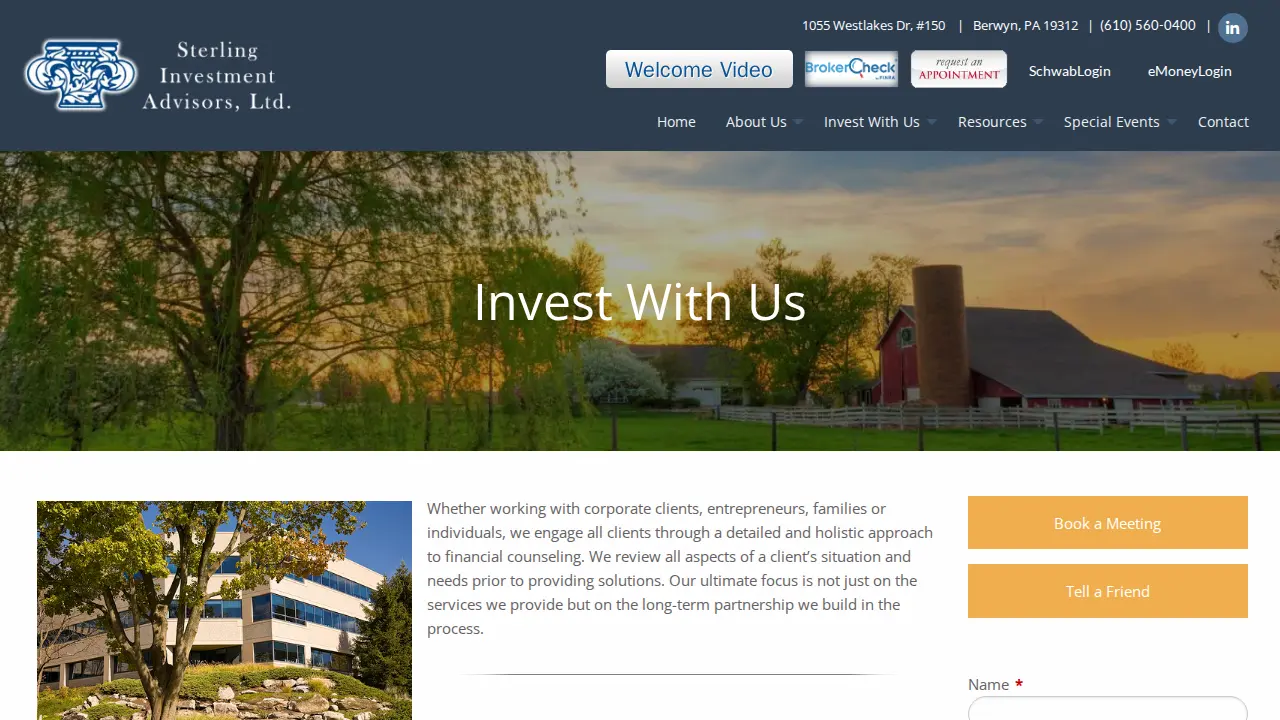 Sterling Investment Advisors page