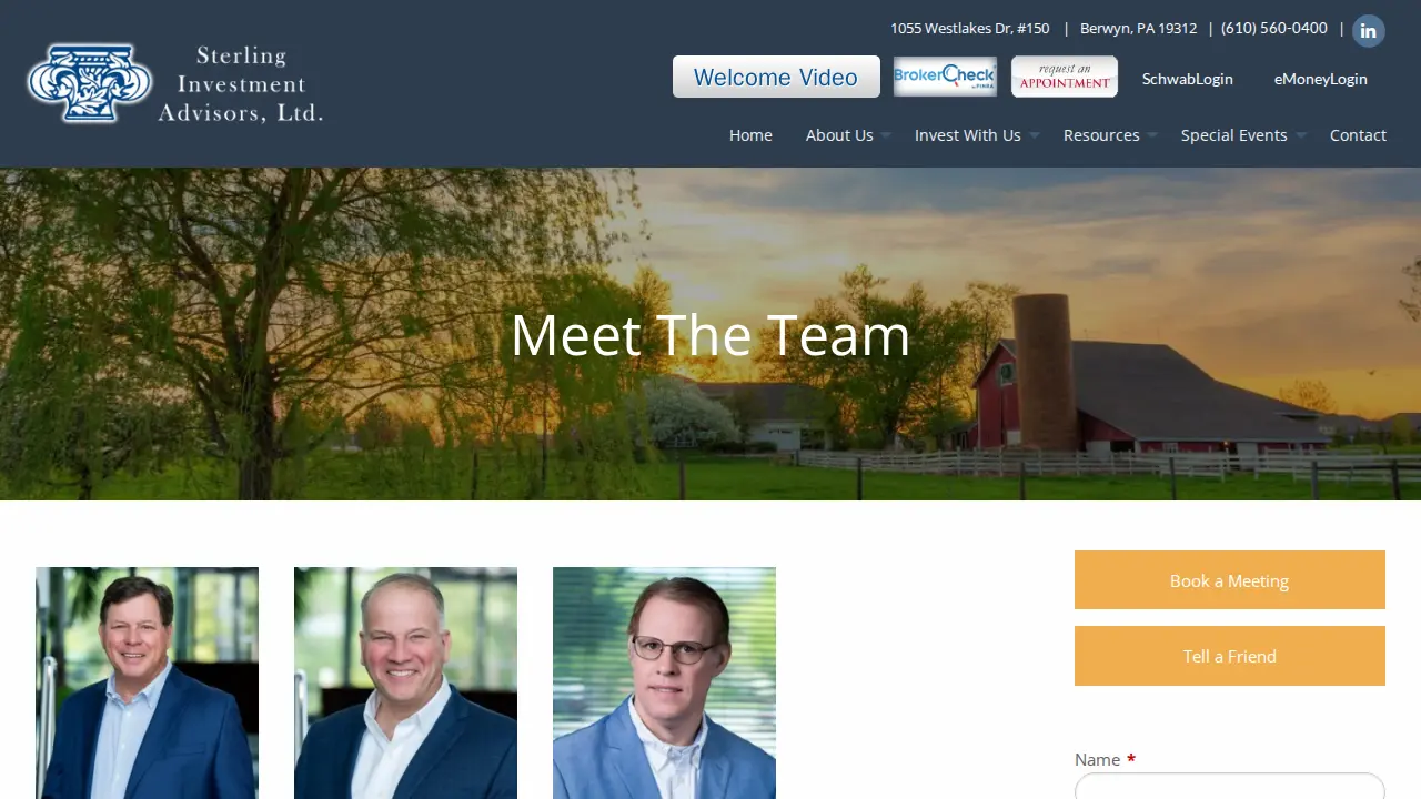 Sterling Investment Advisors page