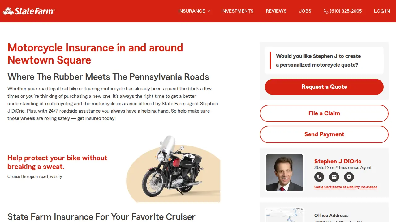 Stephen DiOrio - State Farm Insurance Agent page