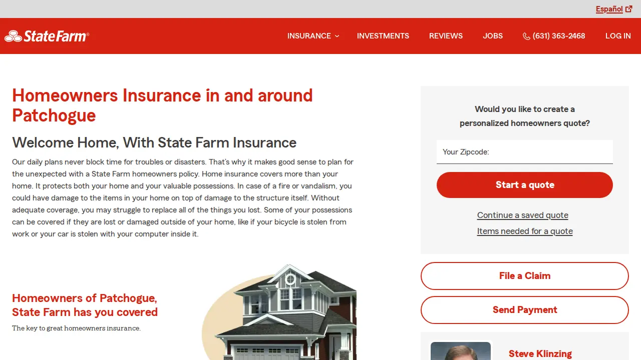 Steve Klinzing - State Farm Insurance Agent page