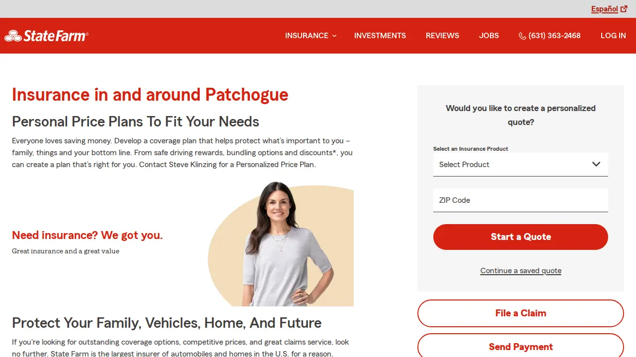 Steve Klinzing - State Farm Insurance Agent page