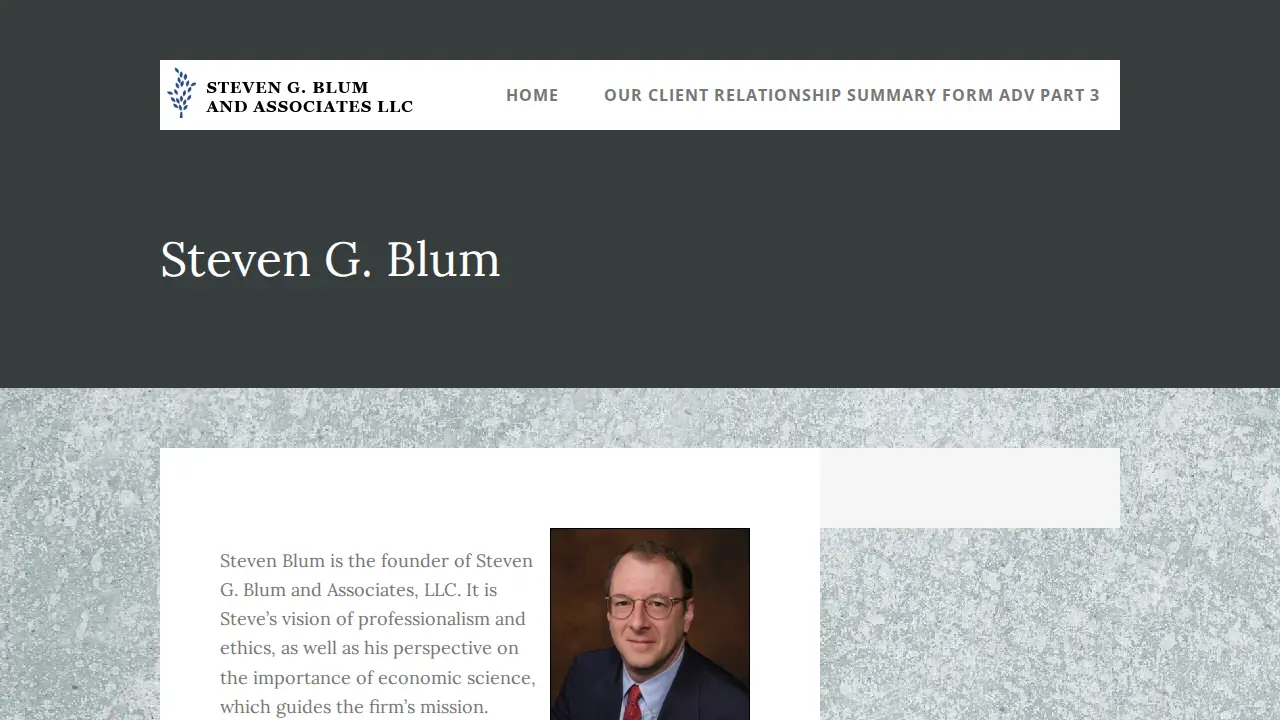 Steven G Blum & Associates LLC page