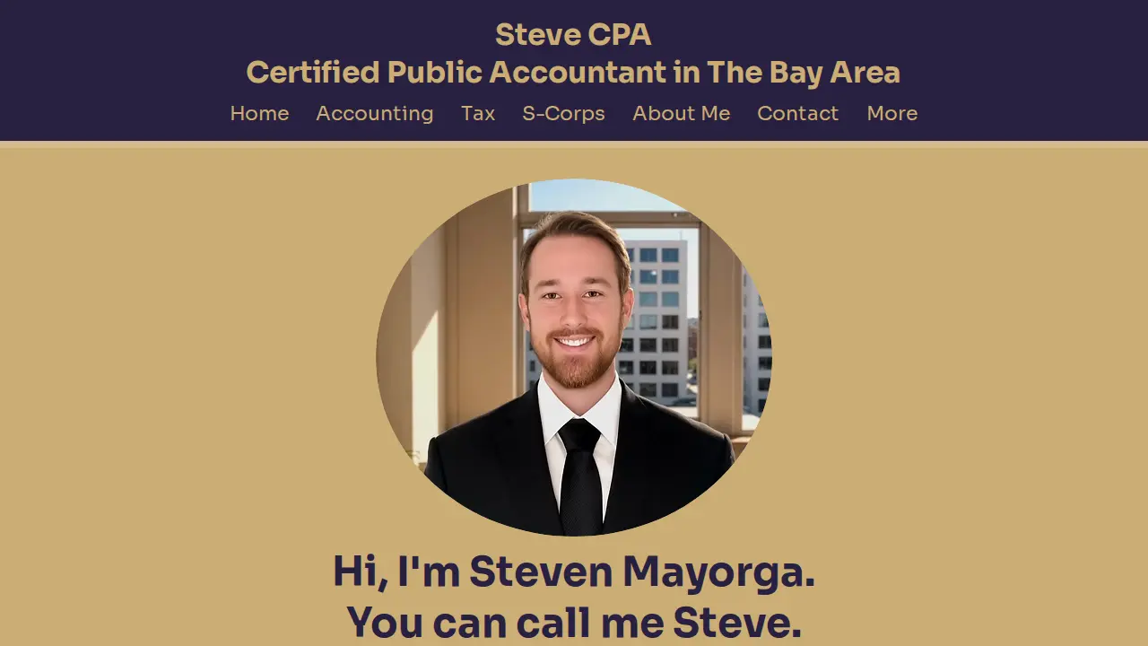 Steve CPA | Accounting & Tax page