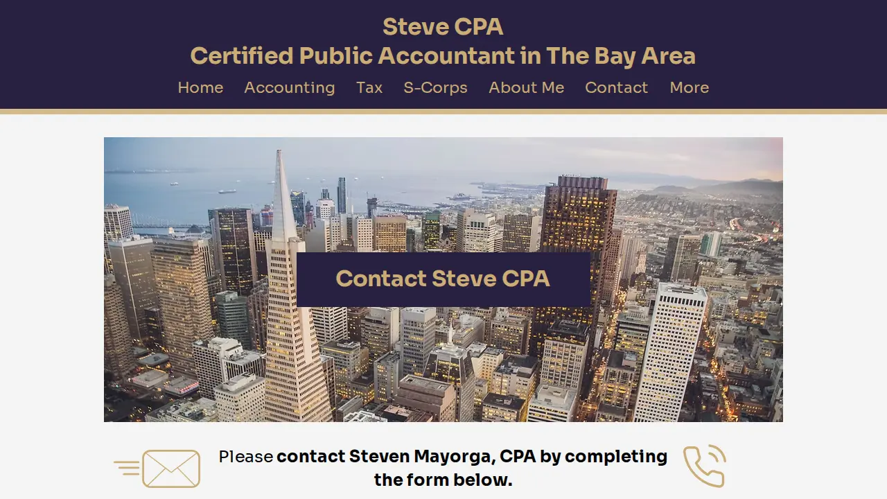 Steve CPA | Accounting & Tax page