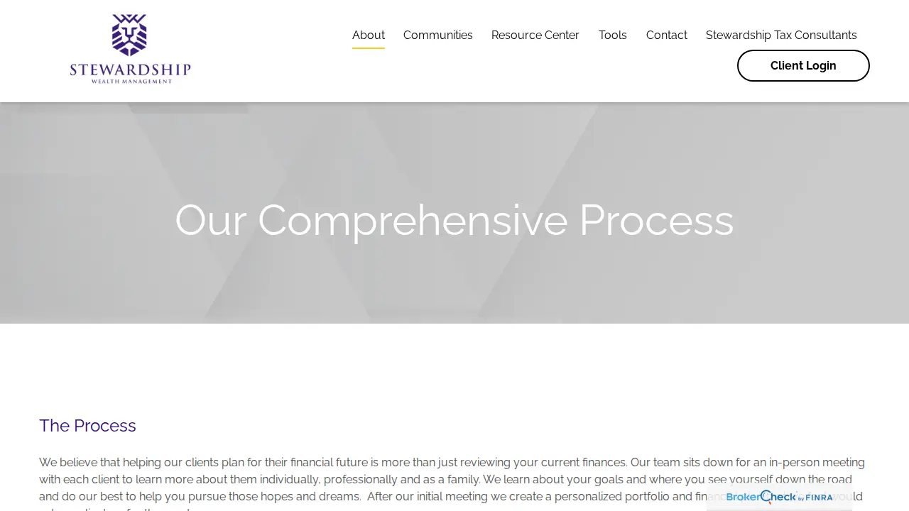 Stewardship Wealth Management page